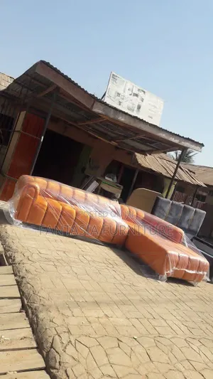 8 Seater L-Shaped Brown Bubble Sofa in Kitengela/Nairobi