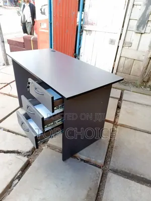 Office Desk Within Smooth Rail System
