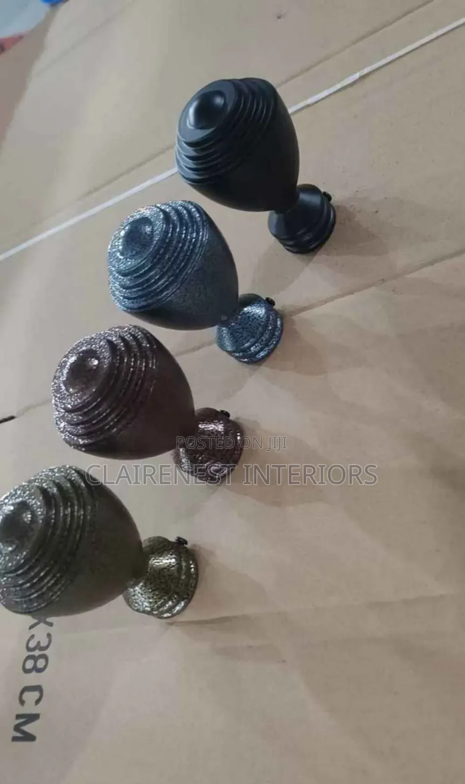 Staircase Powder Coated Colorful Finials