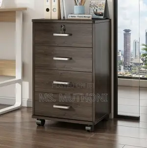 4 Drawer Lockable Mobile Filing Cabinet