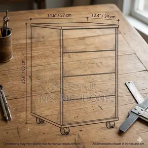 4 Drawer Lockable Mobile Filing Cabinet