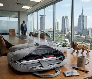 Water-Resistant 15" Laptop Business Bag (Grey)