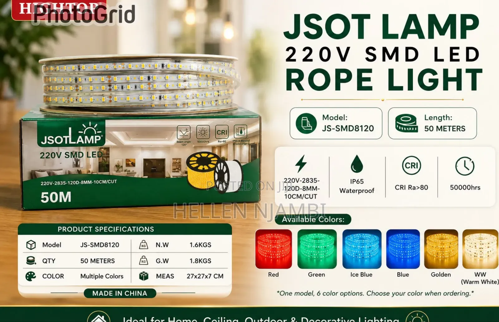 Jsot 220V SMD Led Rope/Snake Light