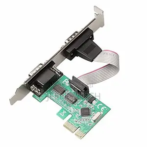 2-Port PCI Express RS232 Serial Controller Card – Silver, Desktop PC E