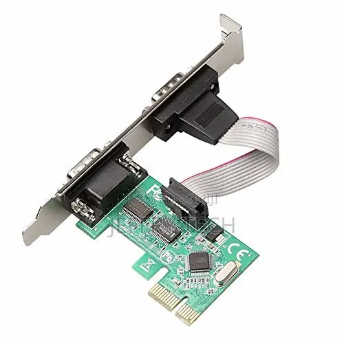 2-Port PCI Express RS232 Serial Controller Card – Silver, Desktop PC E