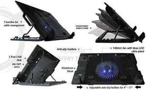 Quiet USB Powered Laptop Sizes From 12 Up to 17 Inches Notebook Coolin