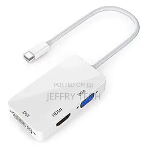 PremiumAV Thunderbolt Mini DisplayPort DP to HDMI VGA DVI Adapter Cabl