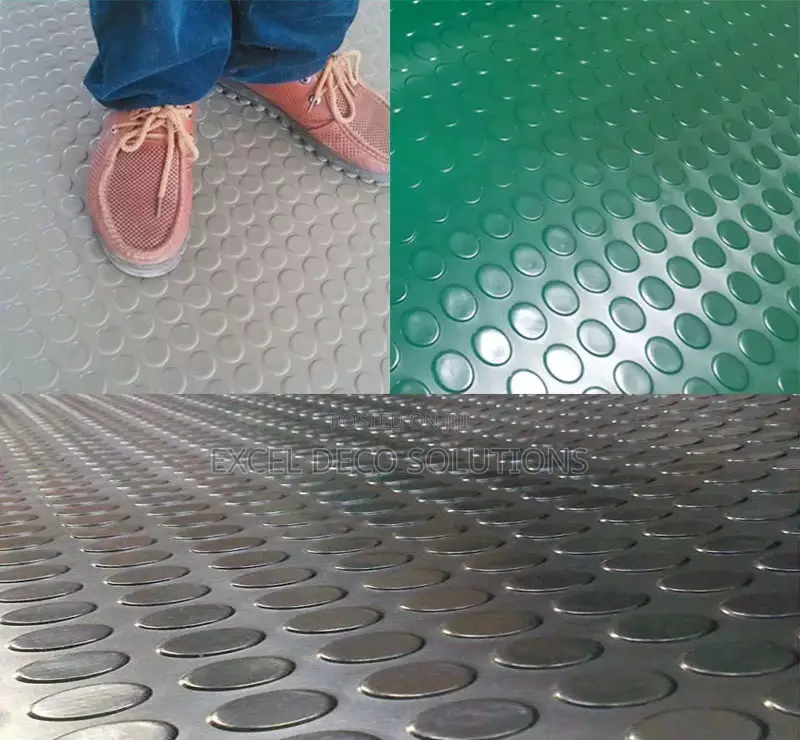 E: Heavy Duty Rubber Coin Mat for Home Commercial Floors