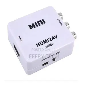 VGA to HDMI Converter Adapter (White) | VGA Male to HDMI Female Video