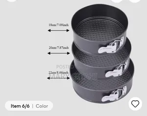 3pcs Non-Stick Round Cake Mould*