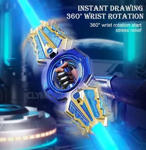 Optical Spin Extendable Double Blade Toy Sword With Light Sound Effect