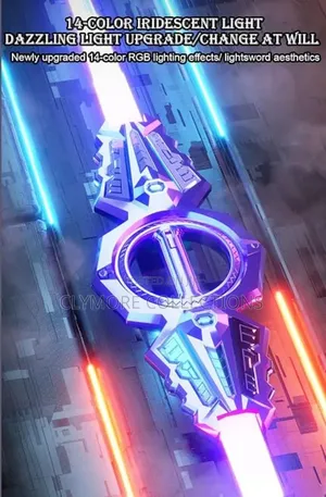 Optical Spin Extendable Double Blade Toy Sword With Light Sound Effect