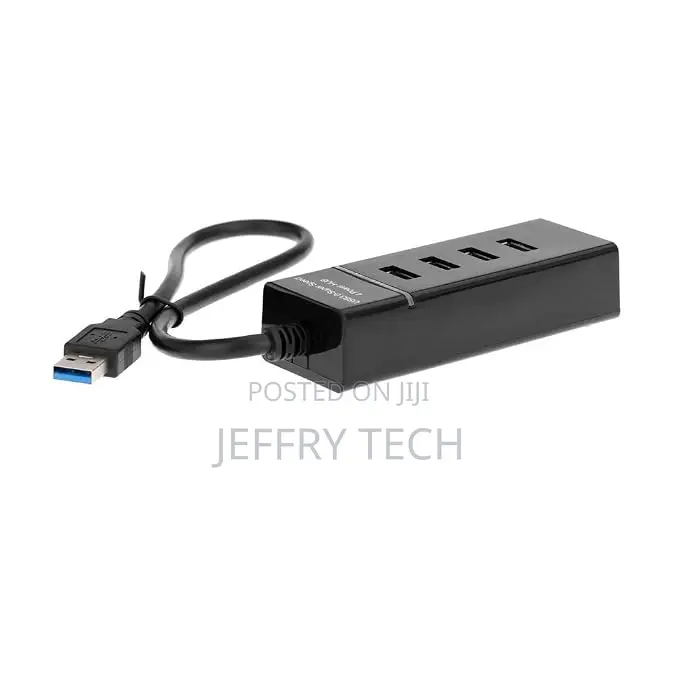 PremiumAV 4 Ports USB 3.0 Hub (Black)