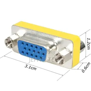 VGA Female to Female Gender Changer Adapter 15 Pin HD D-Sub Connector