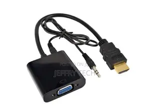 HDMI Male to VGA Female Adapter Cable – 1080p Video Converter for Lapt