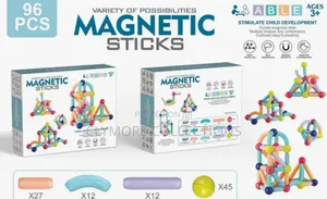 96-Piece Magnetic Building Blocks Sticks Set - STEM Educational Toy