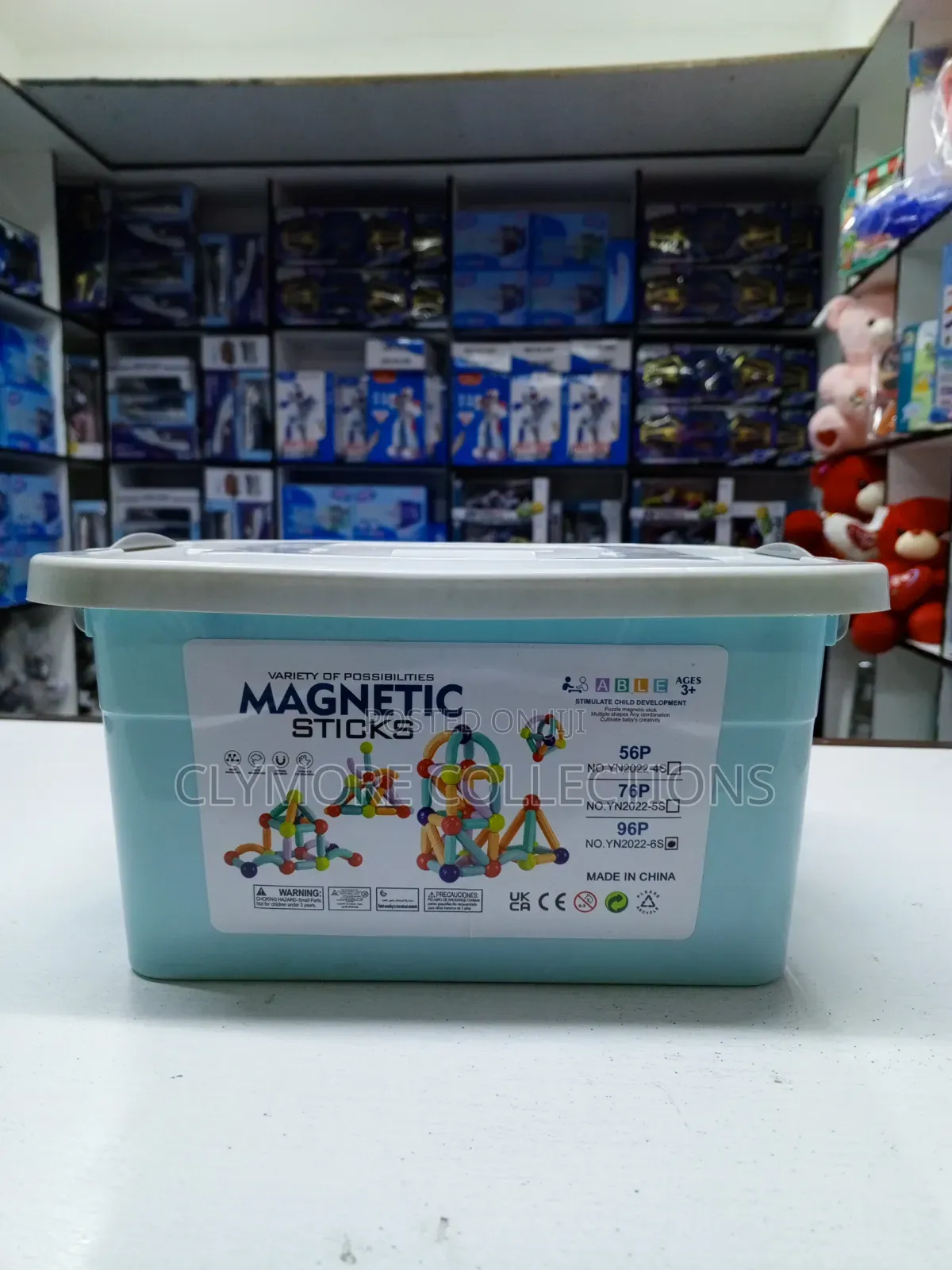 96-Piece Magnetic Building Blocks Sticks Set - STEM Educational Toy
