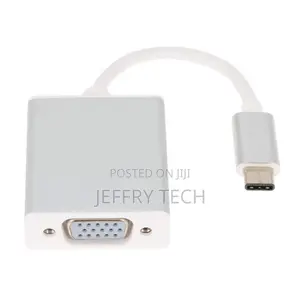 USB 3.1 Type-C to VGA Female Adapter Cable Hub | Connect MacBook, Lapt