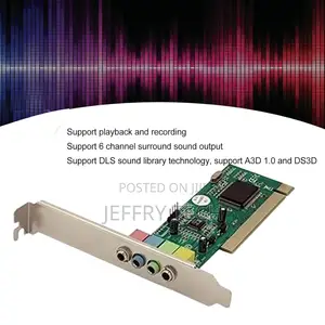PCI Sound Card for Desktop PC – 4-Channel Internal Audio Adapter With