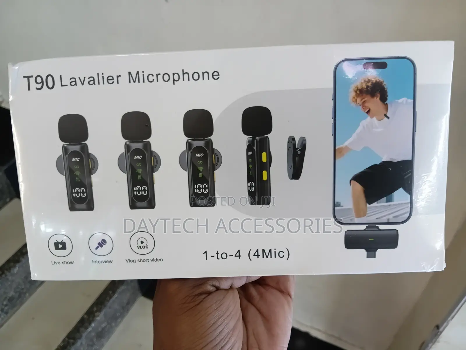 T90 4-in-1 Wireless Lavalier Microphone System