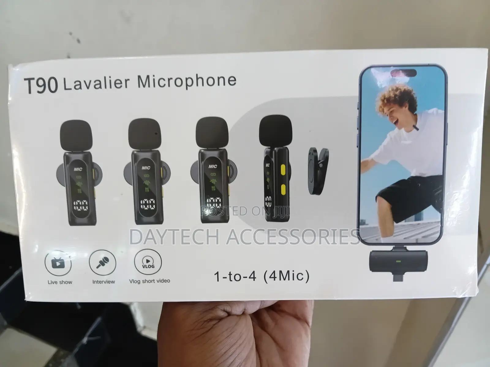 T90 4-in-1 Wireless Lavalier Microphone System