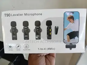T90 4-in-1 Wireless Lavalier Microphone System