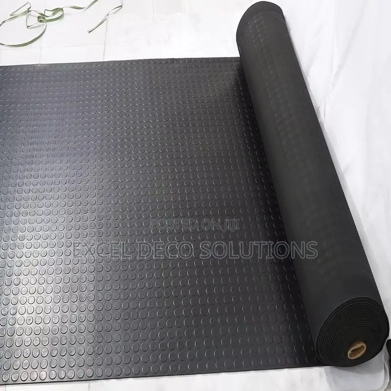 Anti Slip Rubber Mat With Coin Pattern - Floor Protection