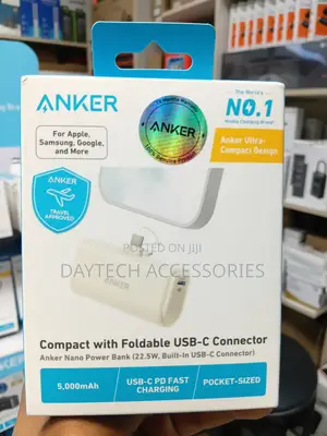 The Anker Nano USB-C Power Bank (22.5W, 5,000mAh)
