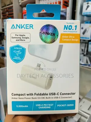 Anker Nano 5000mAh 22.5W USB-C Power Bank - White