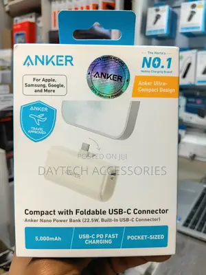 Anker Nano 5000mAh 22.5W USB-C Power Bank - White