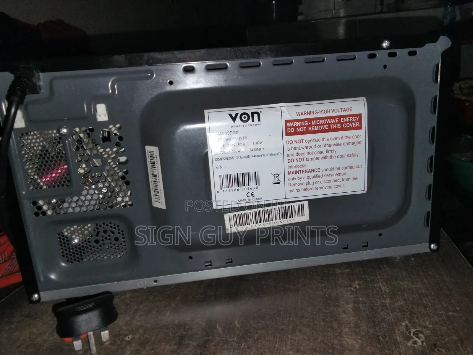 Von Solo Microwave 20l