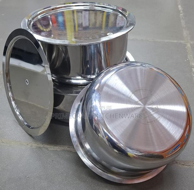 3 PCS Aluminium Sufuria KSH 2500 With Lid