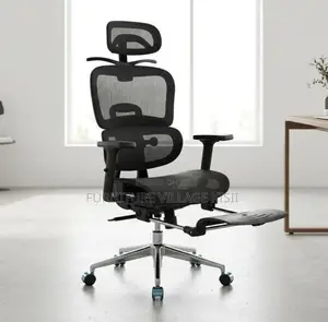 Office Chair; Black Full Mesh Orthopedic Chair