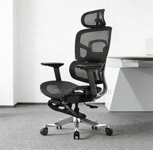 Office Chair; Black Full Mesh Orthopedic Chair