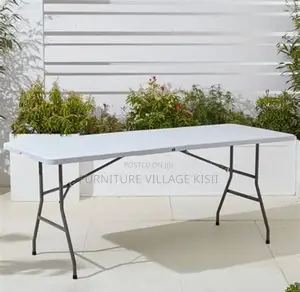Home Furniture; 1.2M White Foldable Outdoor Table