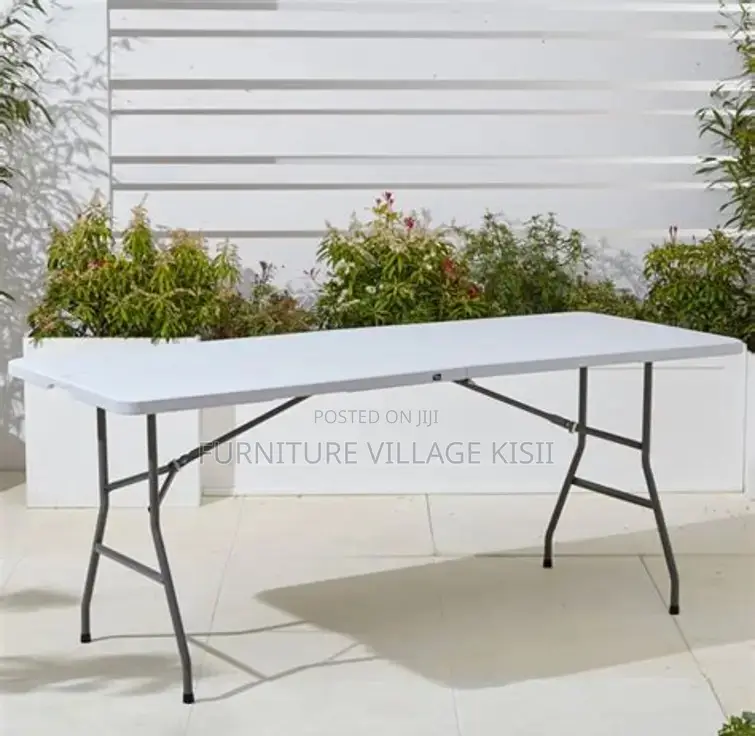 Home Furniture; 1.2M White Foldable Outdoor Table