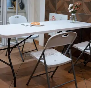 Home Furniture; 1.2M White Foldable Outdoor Table