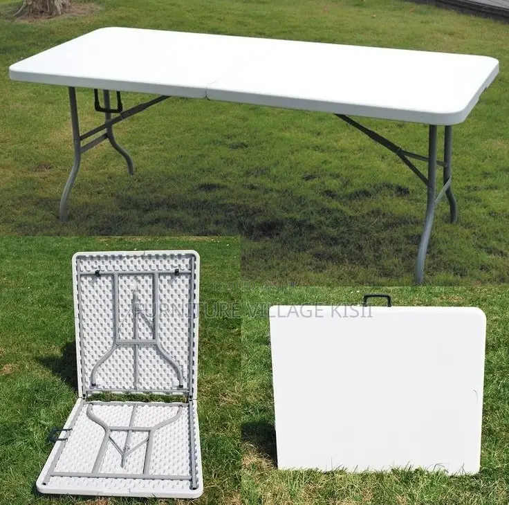 Home Furniture; 1.2M White Foldable Outdoor Table