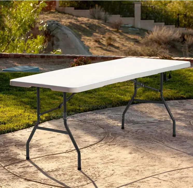 Home Furniture; 1.2M White Foldable Outdoor Table