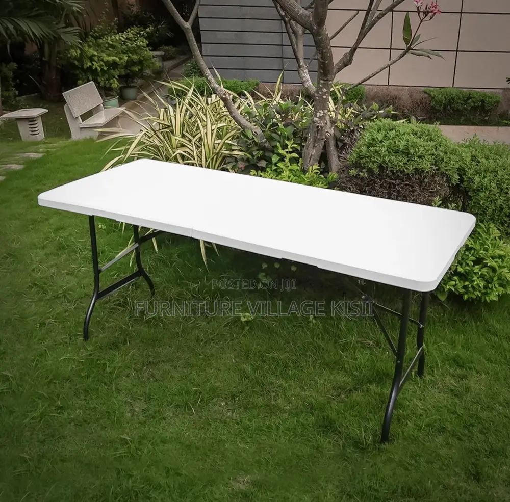 Home Furniture; 1.2M White Foldable Outdoor Table