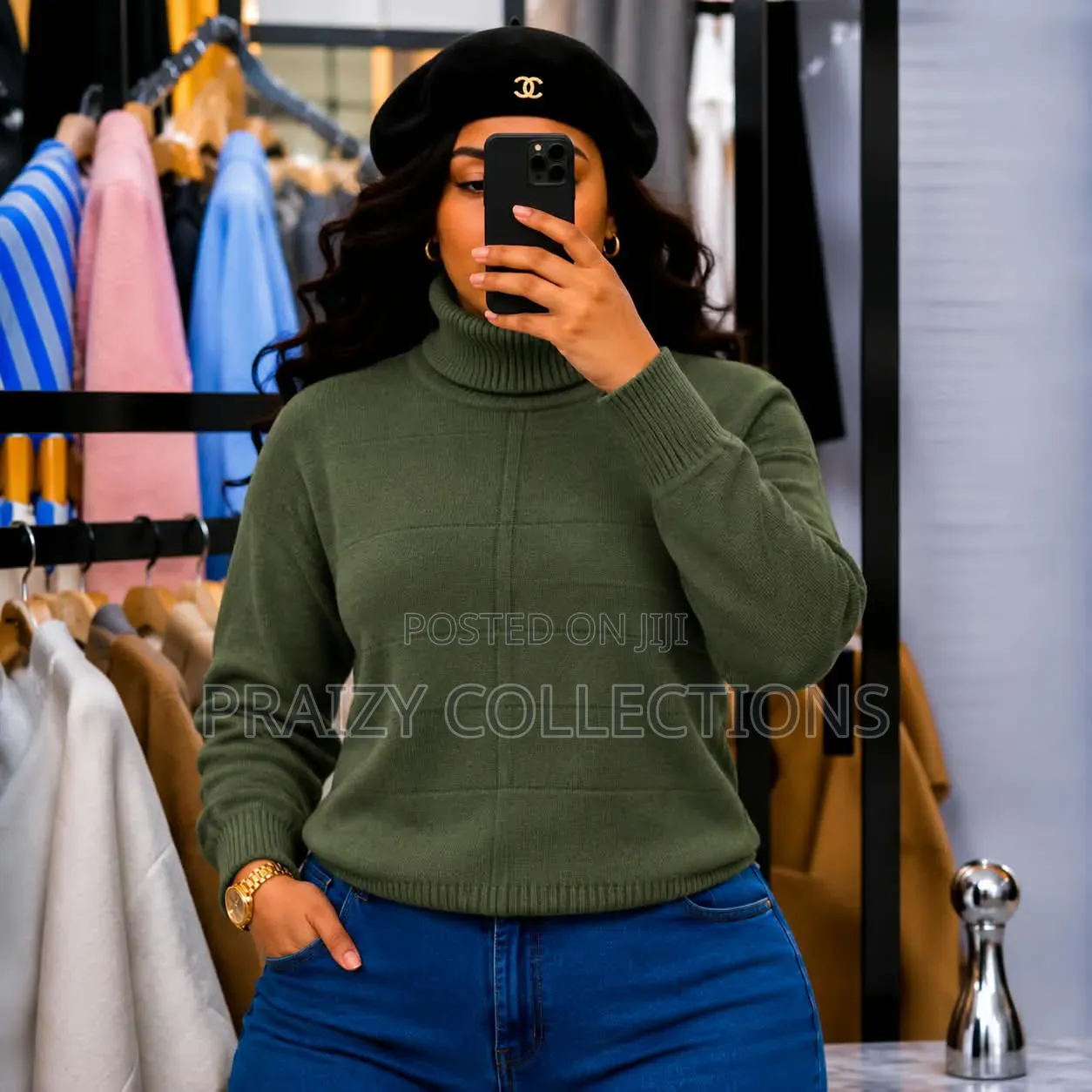 Ladies' Pull Neck Sweaters