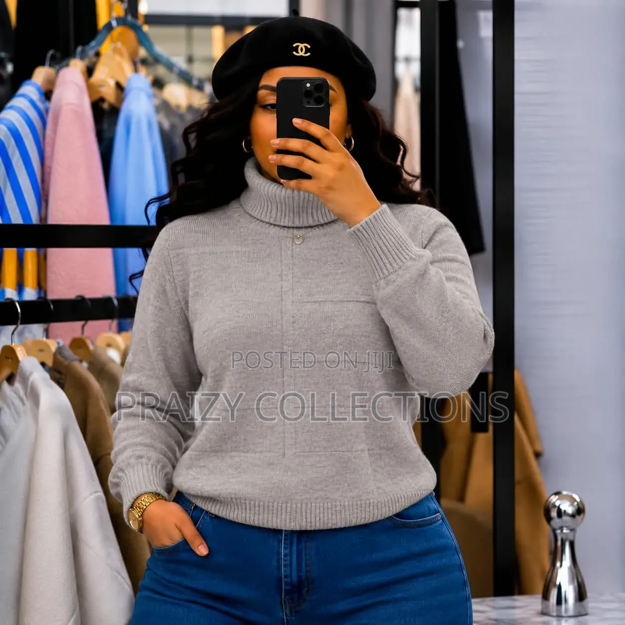 Ladies' Pull Neck Sweaters
