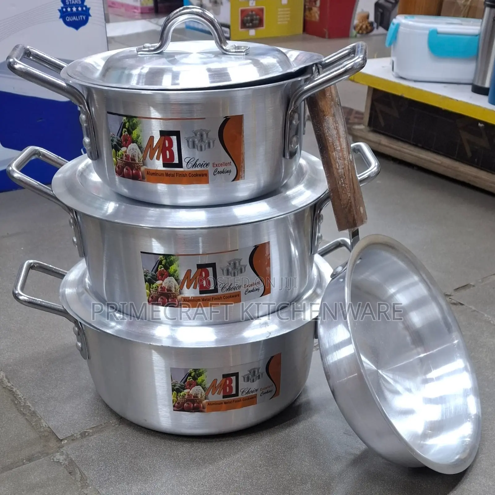 MB Aluminium Cookware Stainless 7pc Set