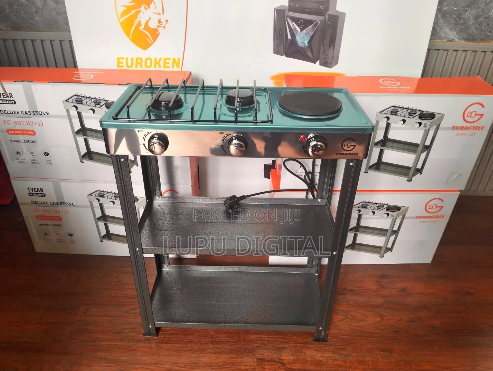 Eurochef Deluxe Gas Stove (Model: EC-6073 2+1)