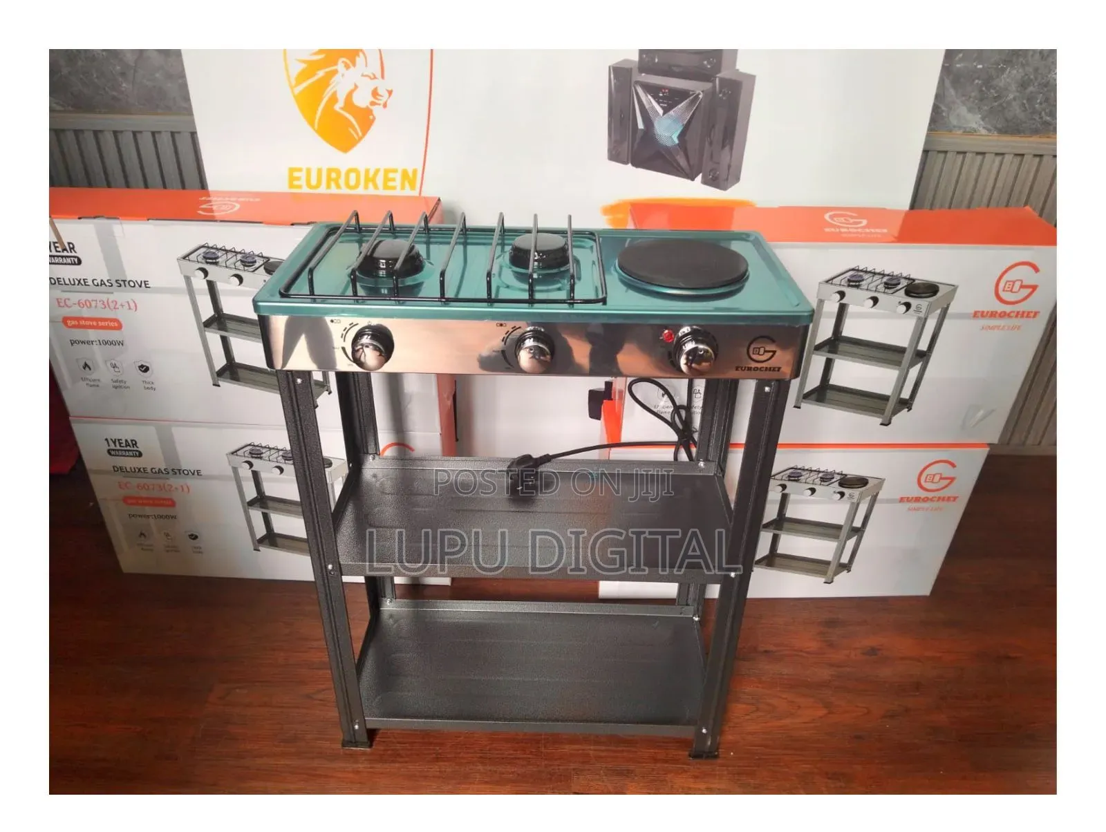 Eurochef Deluxe Gas Stove (Model: EC-6073 2+1)