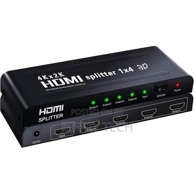 1x4 HDMI Splitter, HDMI Splitter, 1 Input 4 Outputs, Supports HDCP,