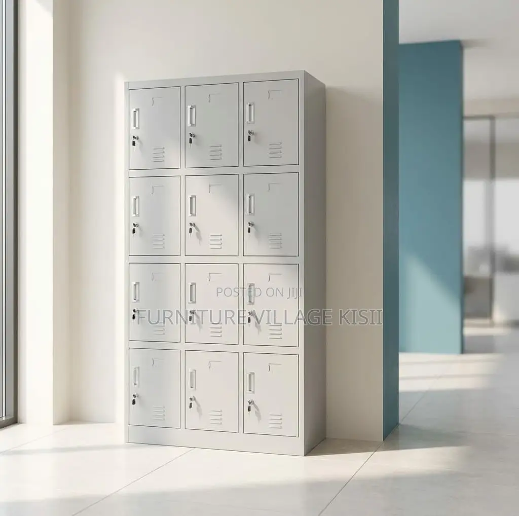 Office Cabinet; 12-Compartment Gym Storage Cabinet