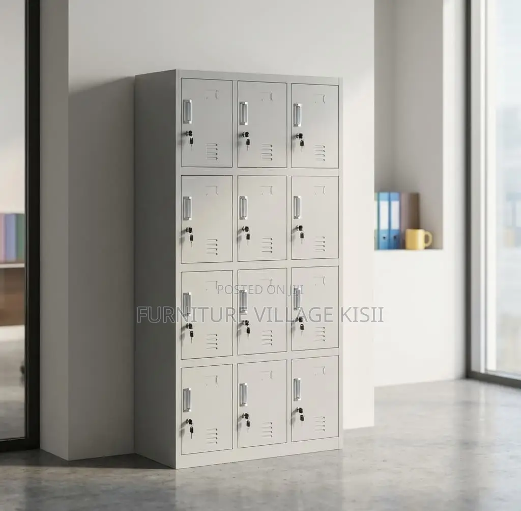 Office Cabinet; 12-Compartment Gym Storage Cabinet