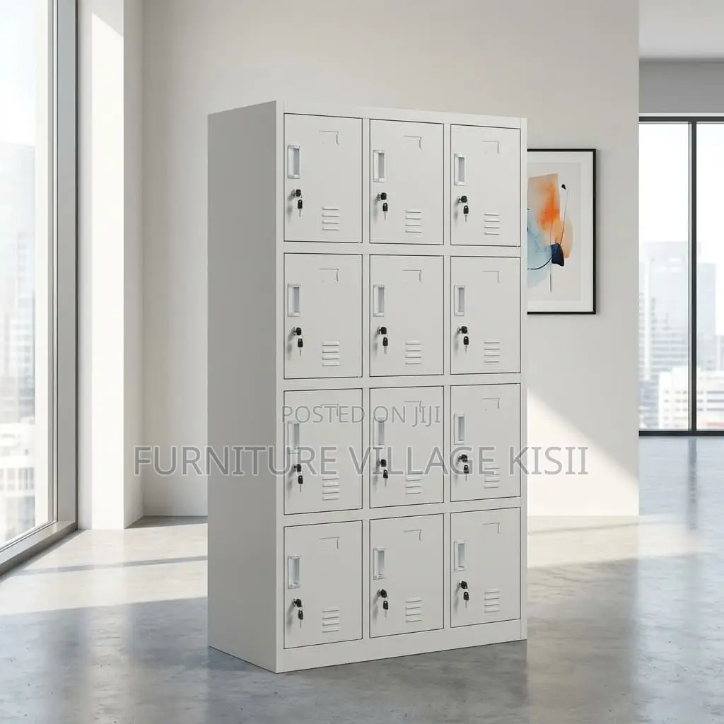 Office Cabinet; 12-Compartment Gym Storage Cabinet