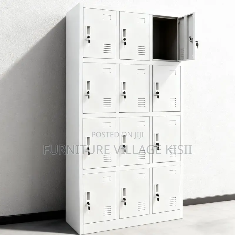 Office Cabinet; 12-Compartment Gym Storage Cabinet